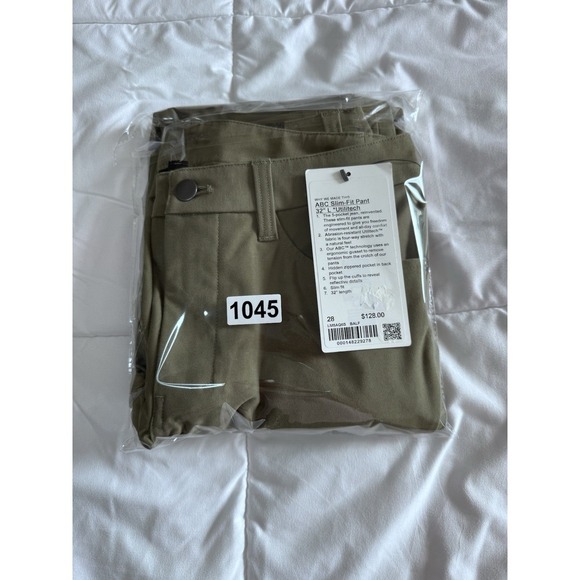 Lululemon ABC Slim-Fit Pant 32"L *Utilitech BALF Bay Leaf Green Men's Size 28 - Picture 11 of 11